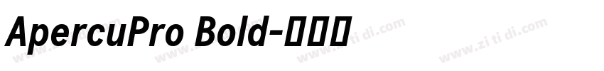 ApercuPro Bold字体转换